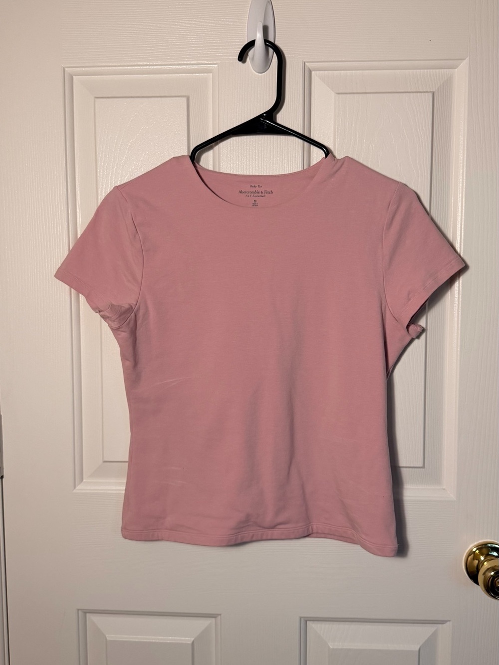 Abercrombie & Fitch Pink Baby Tee Double Lined